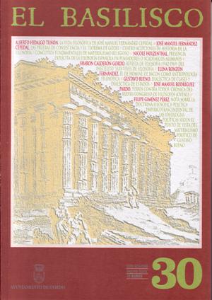 El Basilisco, número 30, 2001, portada