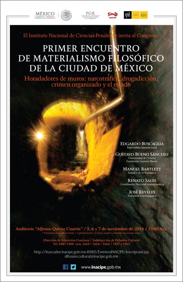 Primer Encuentro de Materialismo Filosófico  de la Ciudad de México / 5-7 noviembre 2014