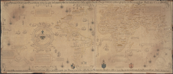 Mapa de Diego Ribero, 1539