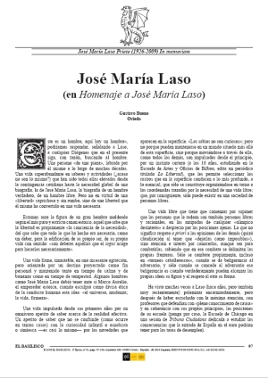 Gustavo Bueno, José María Laso